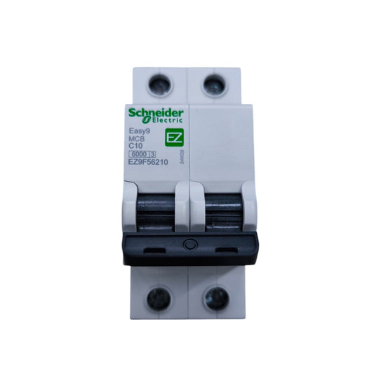 Schneider Electric circuit breaker on a white background