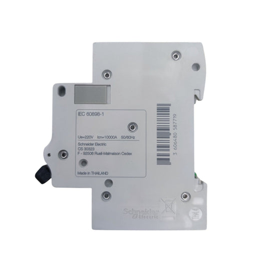 Electrical breaker panel with Schneider Electric branding on a white background