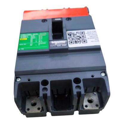 Schneider 160A 2 Pole MCCB Industrial Circuit Breaker Easy Pact Single Phase 36KAIC 250V EZC250H2160 I Electx Electrical Supply