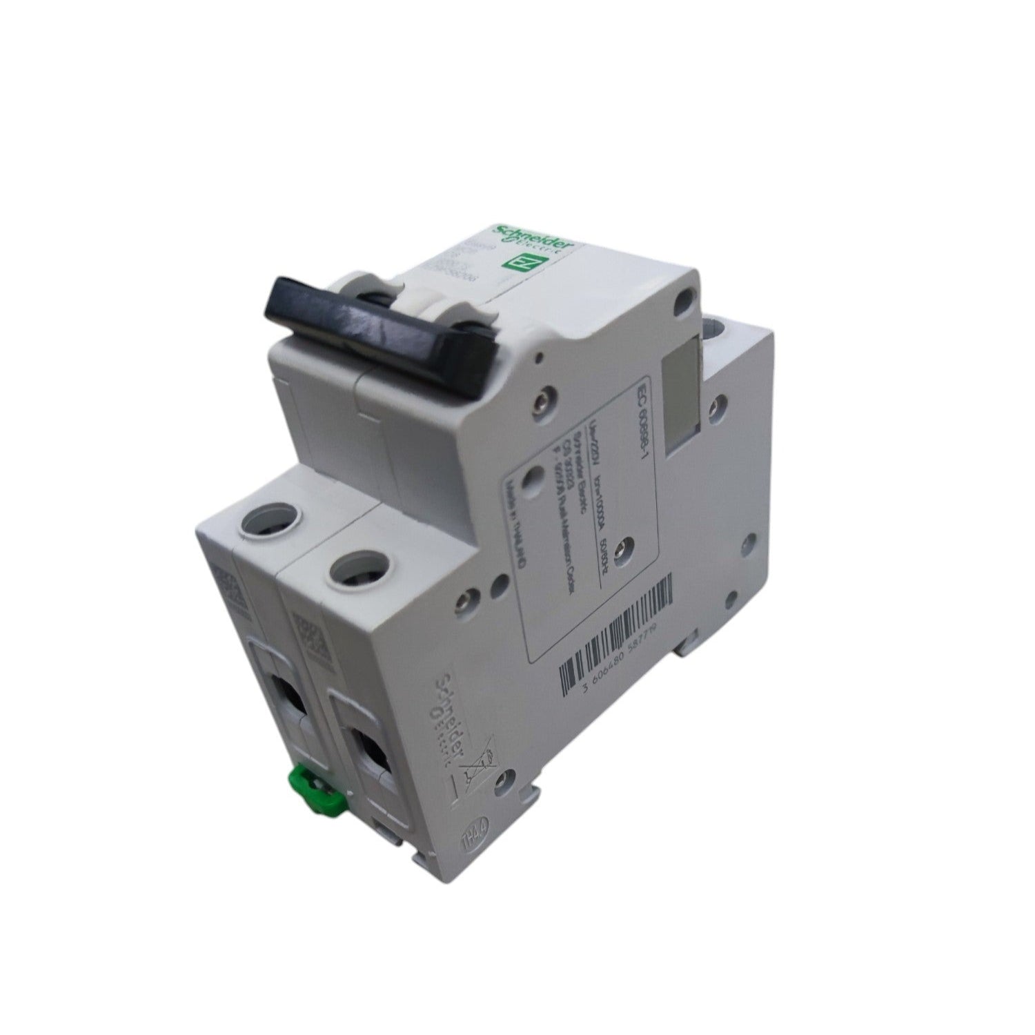 Circuit breaker on a white background