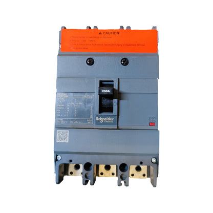 Schneider 250A 3Pole 18KAIC 440V MCCB Industrial Circuit Breaker EZC250F3250 Easy Pact 250AF Electx Electrical Supply