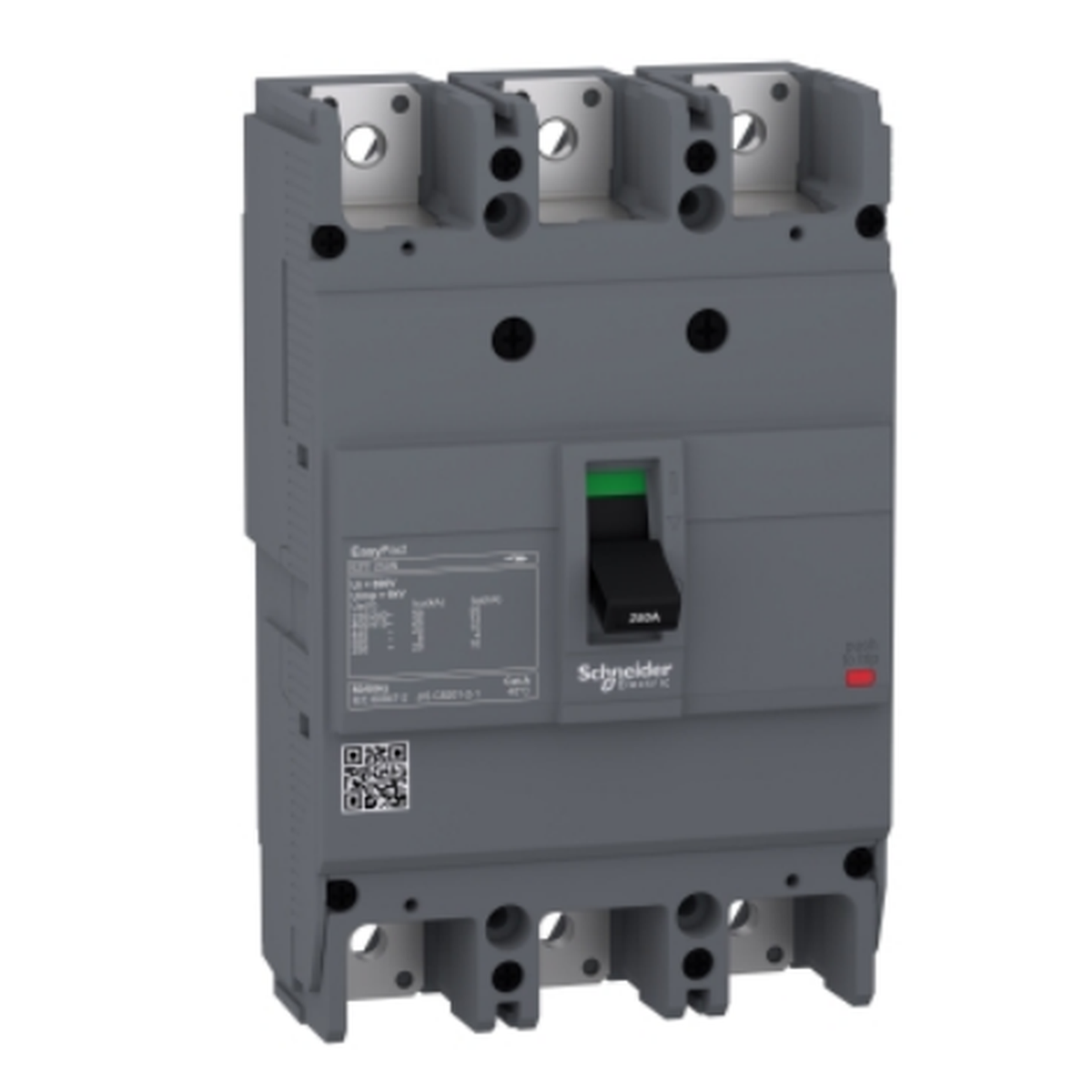 Schneider 250A 3 Pole Industrial Circuit Breaker 250AF 25KAIC 415V MCCB Easy Pact EZC250N3250 I Electx Electrical Supply