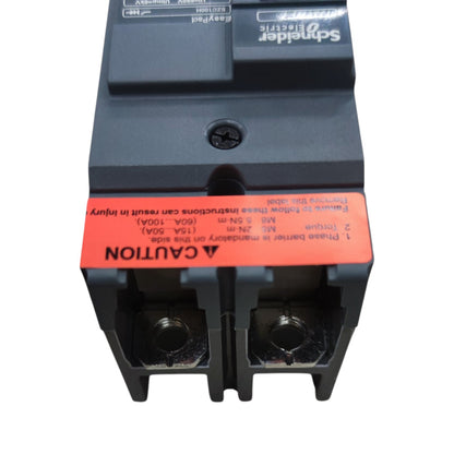 Schneider 25A 2 Pole 25KAIC 250V MCCB EasyPact EZC100H2025 I Electx Electrical Supply