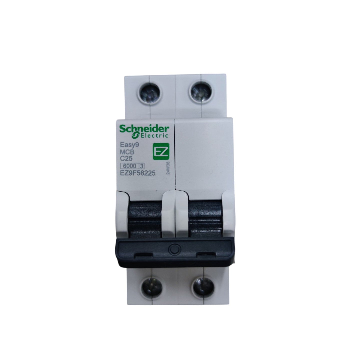 Schneider Electric circuit breaker on a white background