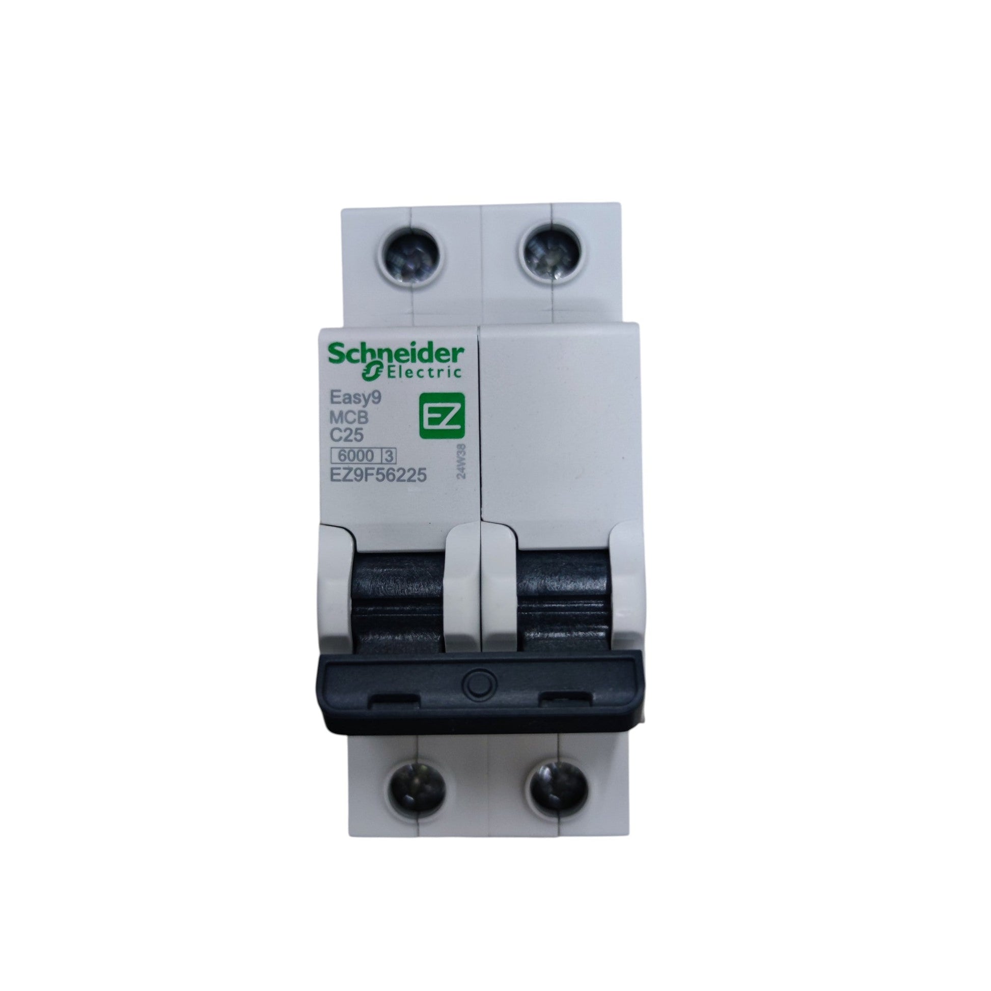 Schneider Electric circuit breaker on a white background