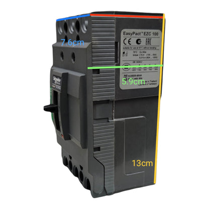 Schneider 25A 3 Pole 5KAIC 220V 100AF Industrial Circuit Breaker Type MCCB Molded Case Circuit Breaker Easy Pact EZC100F3025 I Electx Electrical Supply