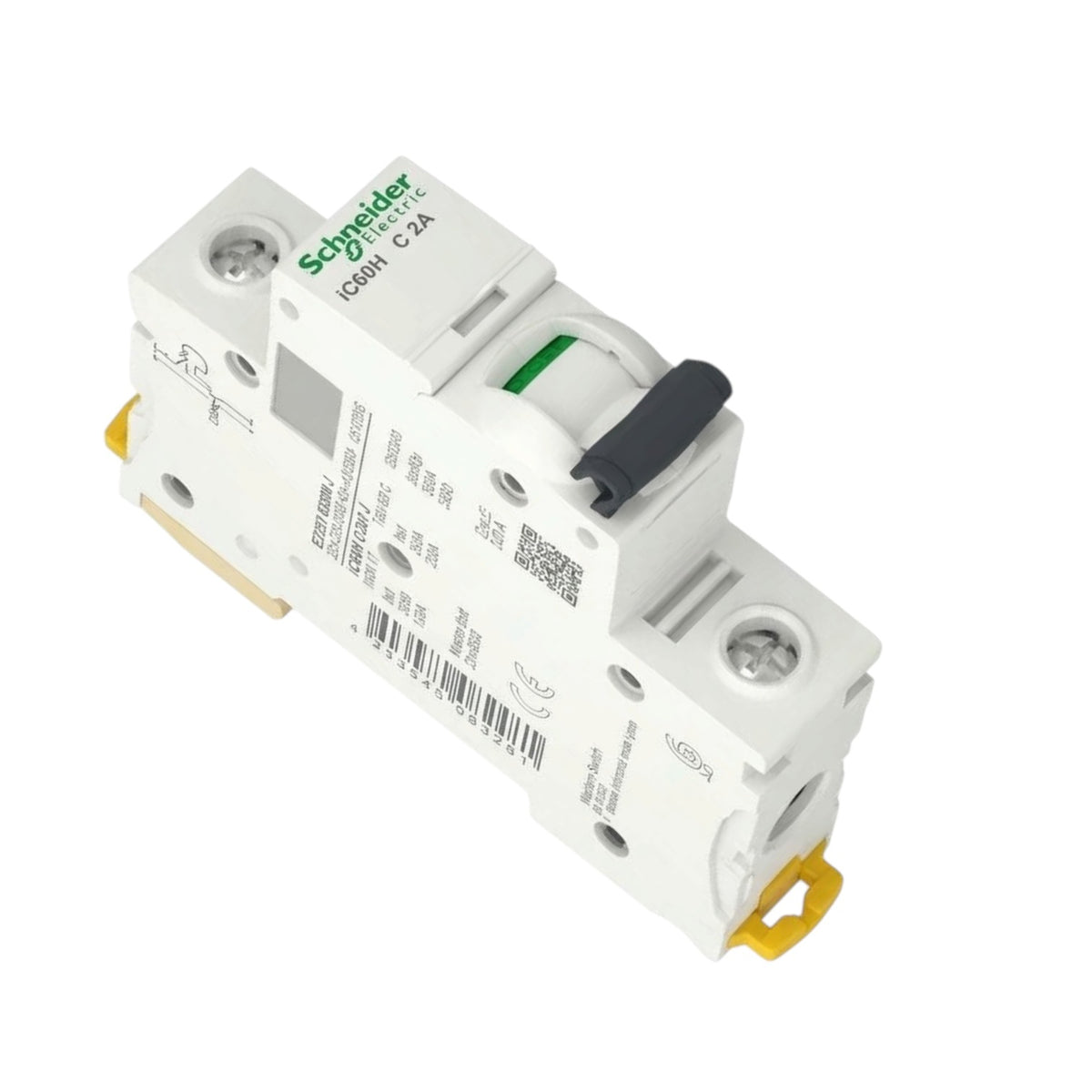 Schneider 2A 1 Pole 15KAIC 220V Miniature Circuit Breaker A9F84102 iC60H C 2A