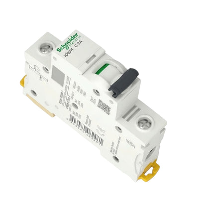 Schneider 2A 1 Pole 15KAIC 220V Miniature Circuit Breaker A9F84102 iC60H C 2A