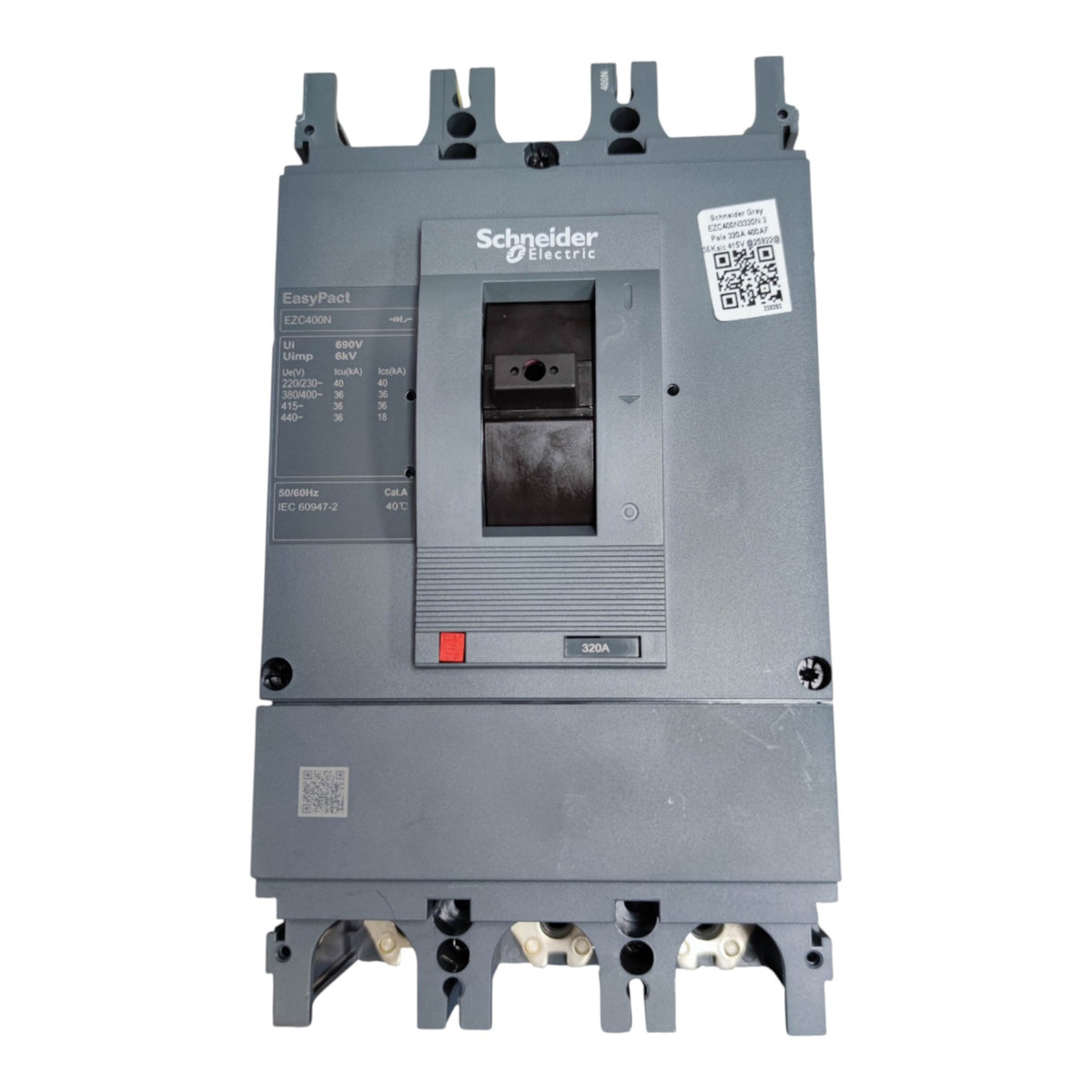 Schneider Electric StayPact C65000 3-phase 480V electrical contactor on a white background.