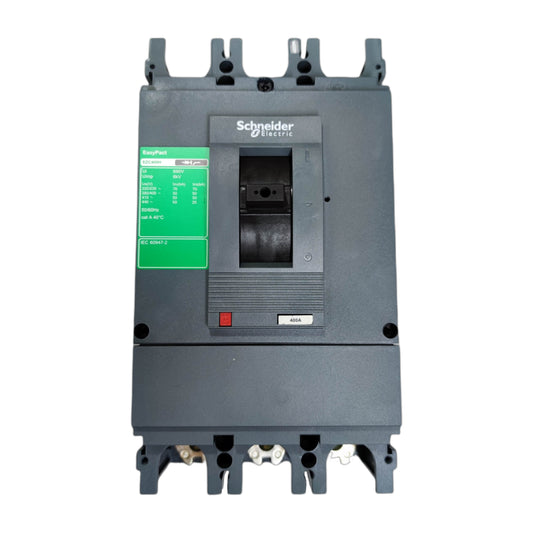 Schneider Electric MiniPulso 3P AC/DC 24V contactor shown from the front against a white background.