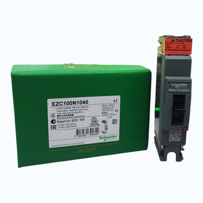 Schneider 40A 1 Pole Industrial Circuit Breaker 18KAIC 240V EZC100N1040