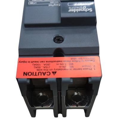 Schneider 40A 2 Pole Breaker Industrial EasyPact 25KAIC 250V MCCB EZC100H2040 I Electx Electrical Supply