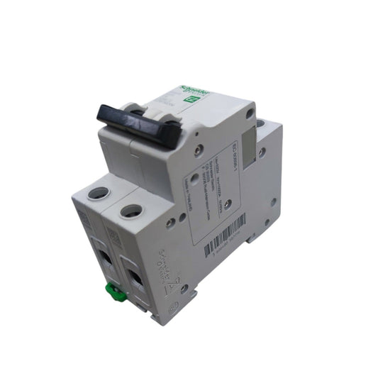 Circuit breaker on a white background