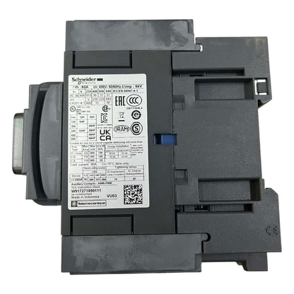 Schneider electric contactor on a white background