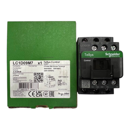Schneider Contactor GRAY 9A 220V Coil LC1D09M7 with terminal block and control box