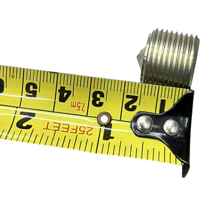 Close-up of a tape measure with a white background