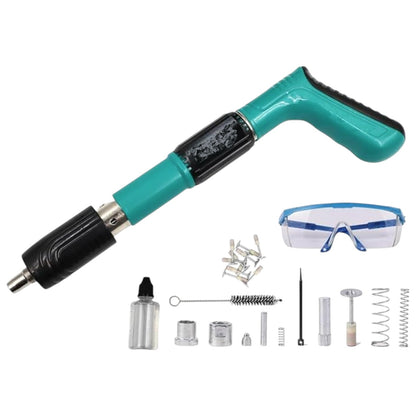 Manual Nail Gun 30cm x 12.5cm x 3.5cm for Concrete, Wood and Aluminum and 3mm Metal Surfaces