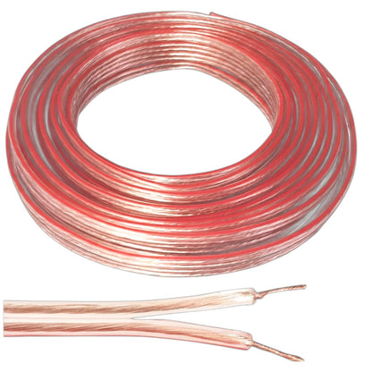 Transparent Speaker Wire AWG 18 or 0.75mm 100 Meters or 1 Roll