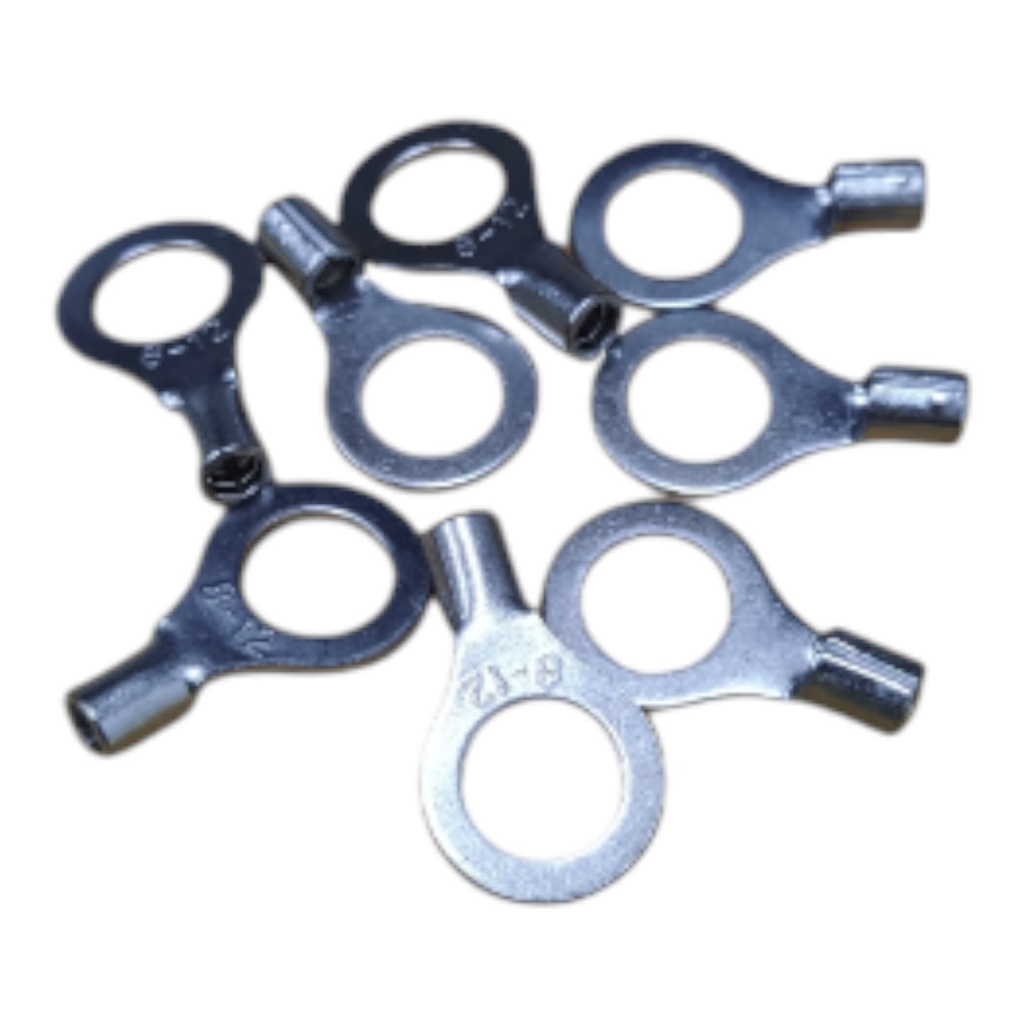 Local Terminal Lugs Ring Type Without Insulation 8mm (4Pcs + 4Pcs Free) , Ring Terminal Lugs,  Round Terminal Lugs