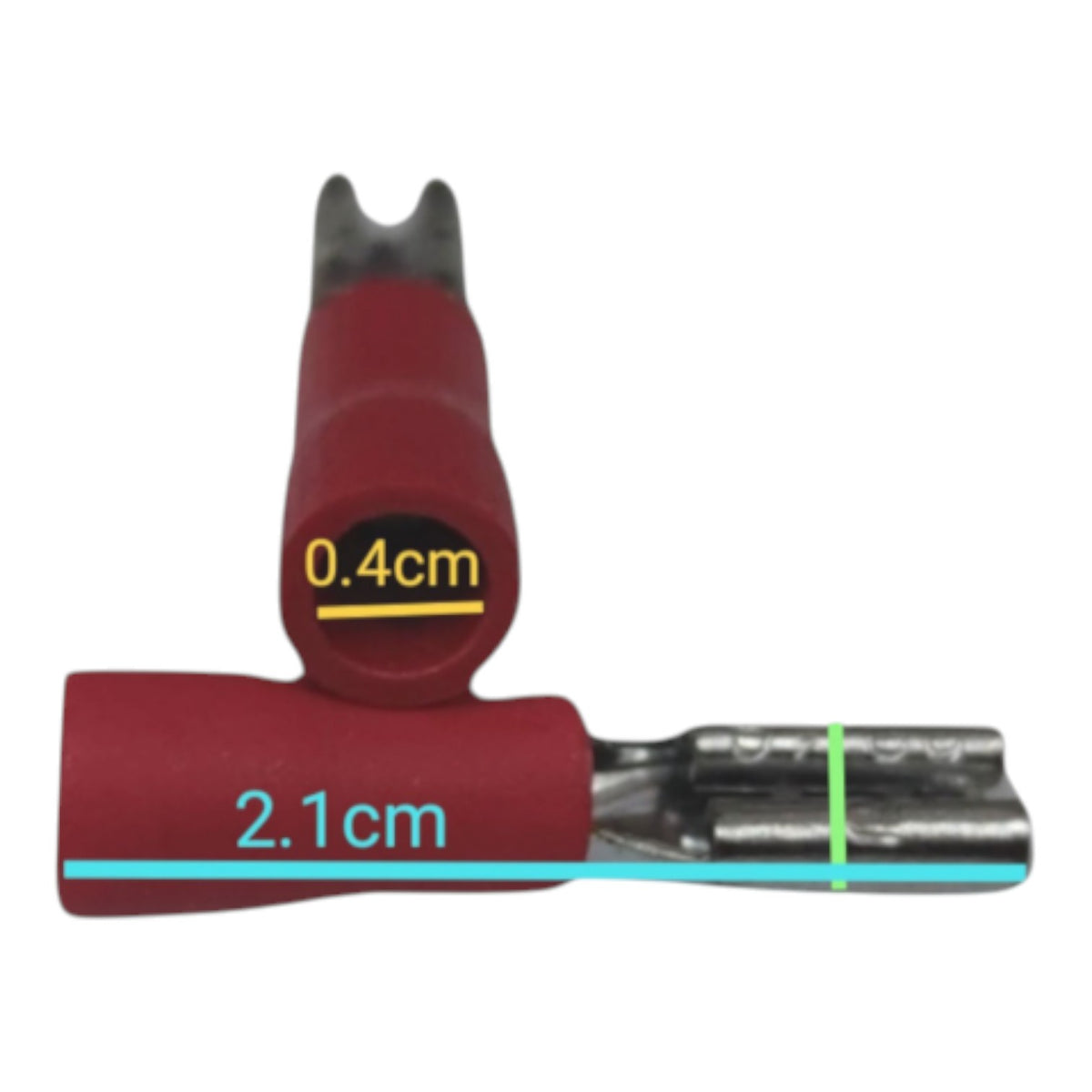 Local Terminal Lugs Connector Type for 2.0mm Wire 7mm with Insulation Head Male and Female, Spade Connector 7mm Male and Female, Terminal Spade Connector, Spade Terminal