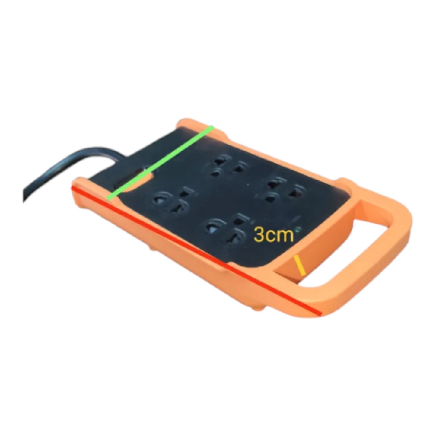 Omni 4 Gang Heavy Duty Extension Cord 6 Meters 15A 250V WRO-204