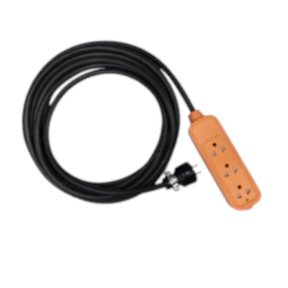 Omni 3 Gang Heavy Duty Extension Cord Universal With Ground  Royal Cord  Extension Outlet with Eagle Plug 1723 15A 250V, Extension Leads Heavy Duty PDRC- 14/2 16/2