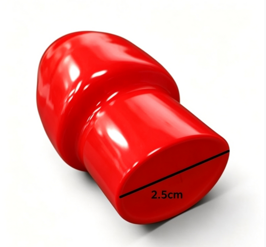 Vinyl Wire End Cap, Cable Marker (Max. Service Temp: of 80 Degree Celcius), 250mm Red