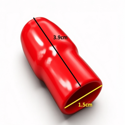 Vinyl Wire End Cap, Cable Marker (Max. Service Temp: of 80 Degree Celcius), 60mm (Red)