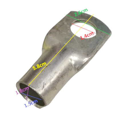 Short Barrel Terminal Lugs Crimp Compression Type SC120-14 for 80mm²-100mm² AWG 3/0-AWG 4/0 wire size 14mm Stud Size