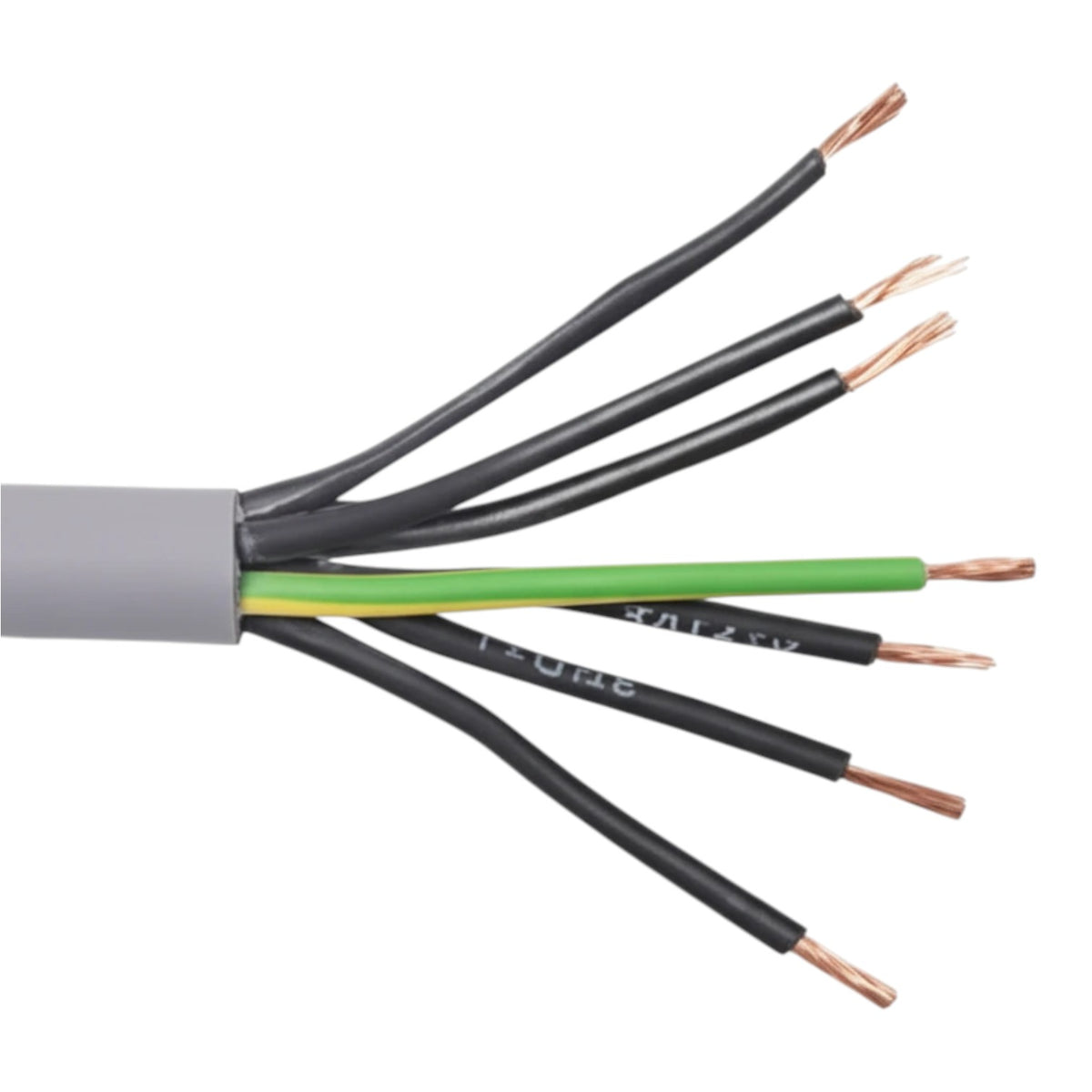 Helukabel Control Cable 0.75mm AWG 20 Un-Shielded 2 Cores to 7 Leads 300 to 500V AC Oil Resistant Flame Retardant VDE 0482-332-1-2 IEC 60332-1-2, Class 5