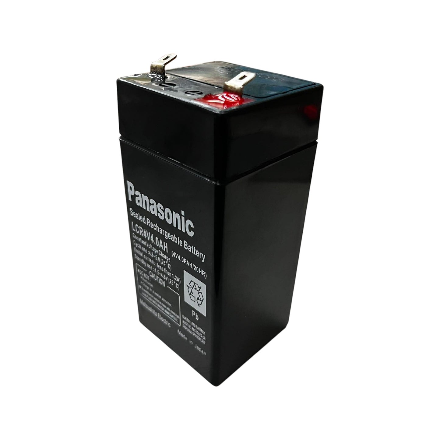 Sealed Lead Acid Rechargeable Battery 4V 4AH 4.5 x 4.5 x 9.8cm Electx Electrical SUpply