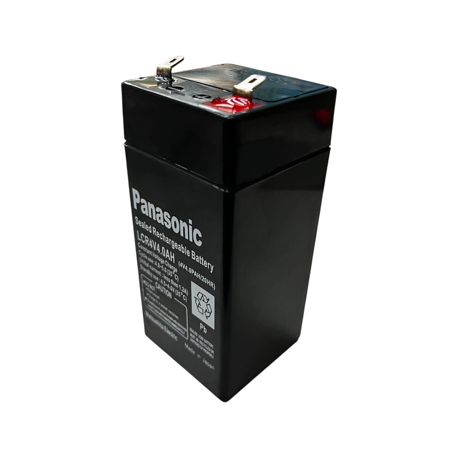 Sealed Lead Acid Rechargeable Battery 4V 4AH 4.5 x 4.5 x 9.8cm Electx Electrical SUpply
