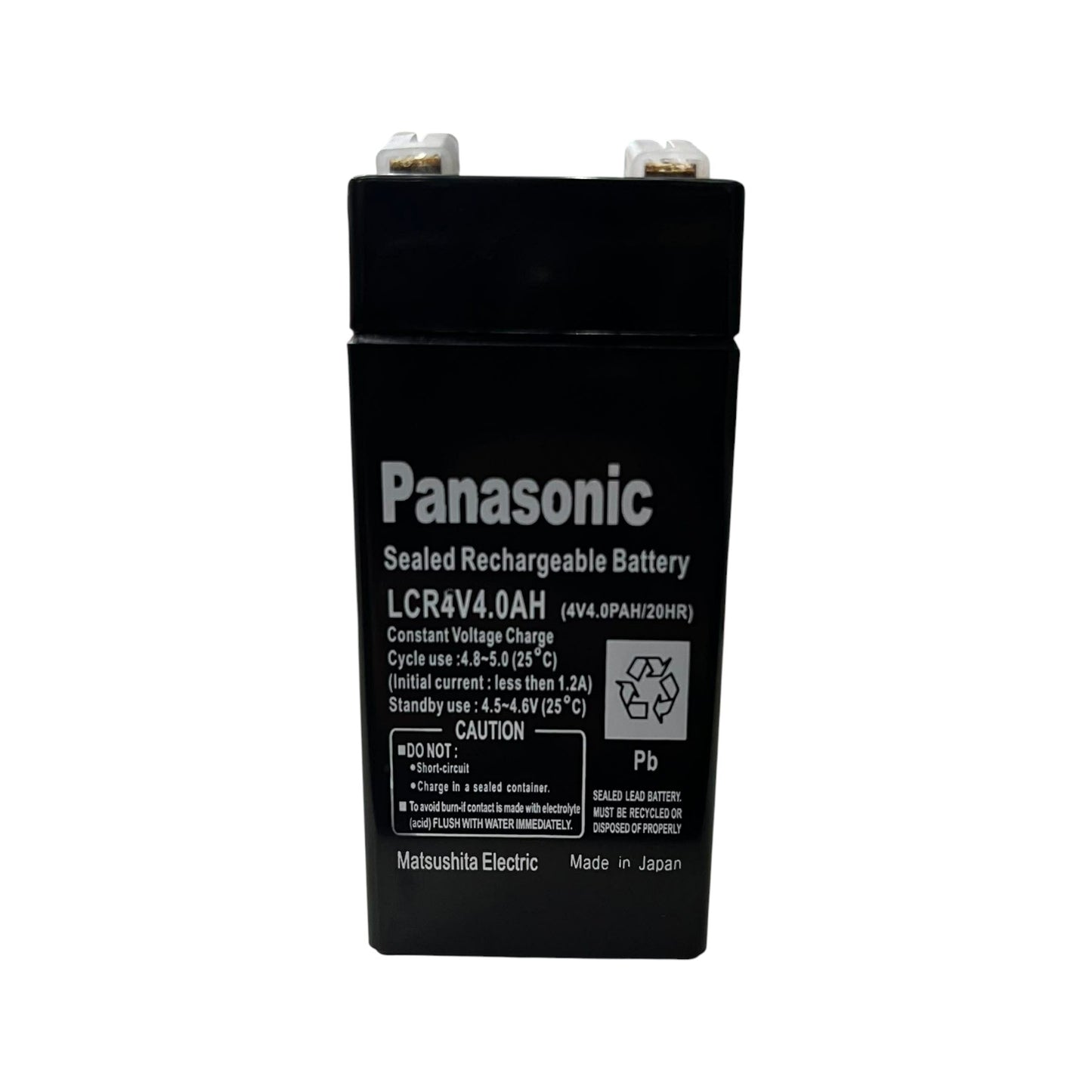 Sealed Lead Acid Rechargeable Battery 4V 4AH 4.5 x 4.5 x 9.8cm Electx Electrical SUpply