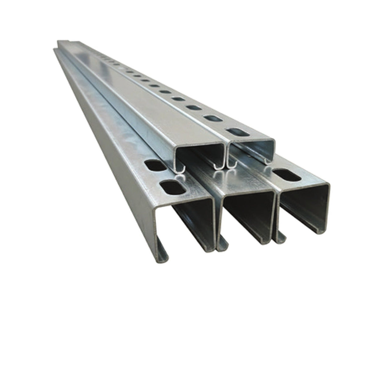 Shieldcon 1 5/8 x 1 5/8 Inches or 41 x 41mm Strut Support Channel Plain or Slotted 3 Meters Galvanized Steel SMSC4141
