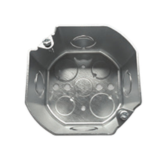 Shieldcon 4x4 Octagon Conduit Box G16 with Cover Option Galvanized Steel SMOB44