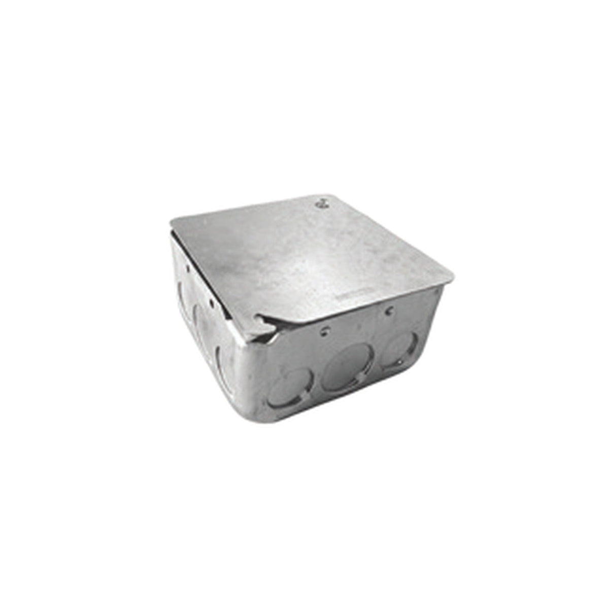 Shieldcon 4x4 Square Conduit Box G16 with Cover Option Galvanized Steel SMSB44