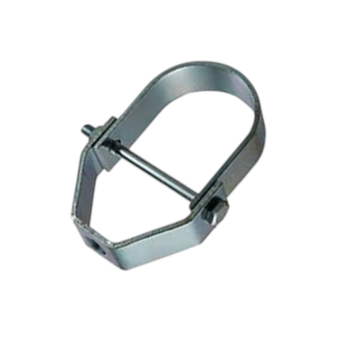 Silver ring with a diamond on a white background