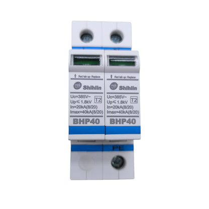 Shihlin uninterrupted power supply Surge Protective Device SPD in white with blue markings