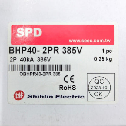 Shihlin 40kV 2Pole 385V AC Surge Protective Device SPD BHP402PR