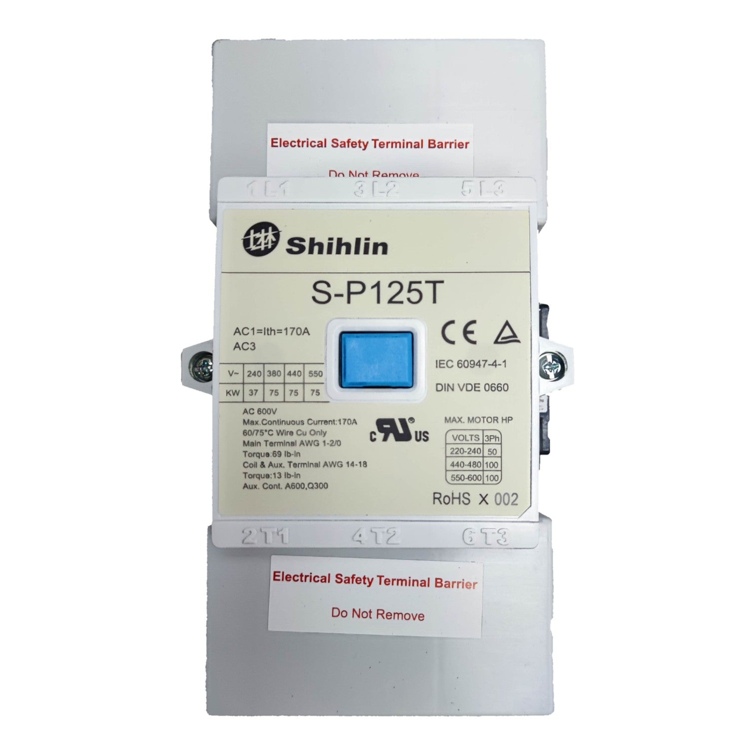 Shihlin electrical safety terminal barrier device on a white background