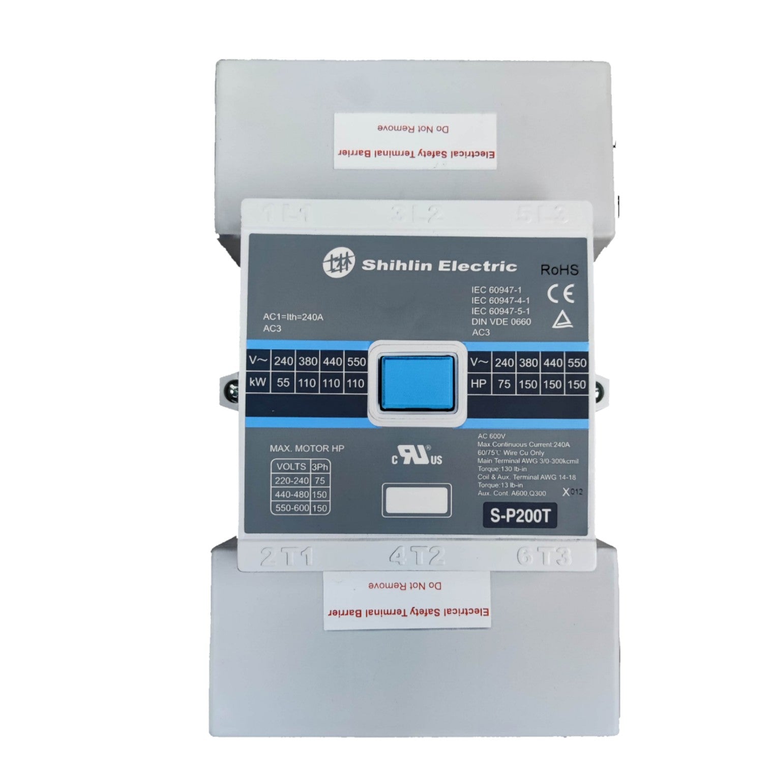 Shihlin Electric electrical control panel on a white background