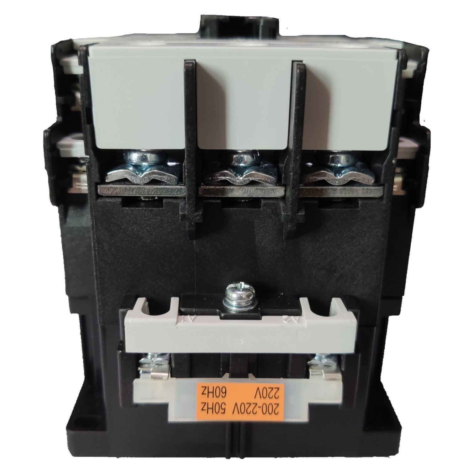 Electrical contactor with multiple terminals on a white background