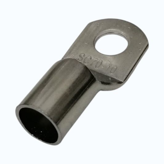 Short Barrel Terminal Lugs, Ring Type for 60mm²-70mm² Wire Size 1 cm or 3/8 stud size SC70-10