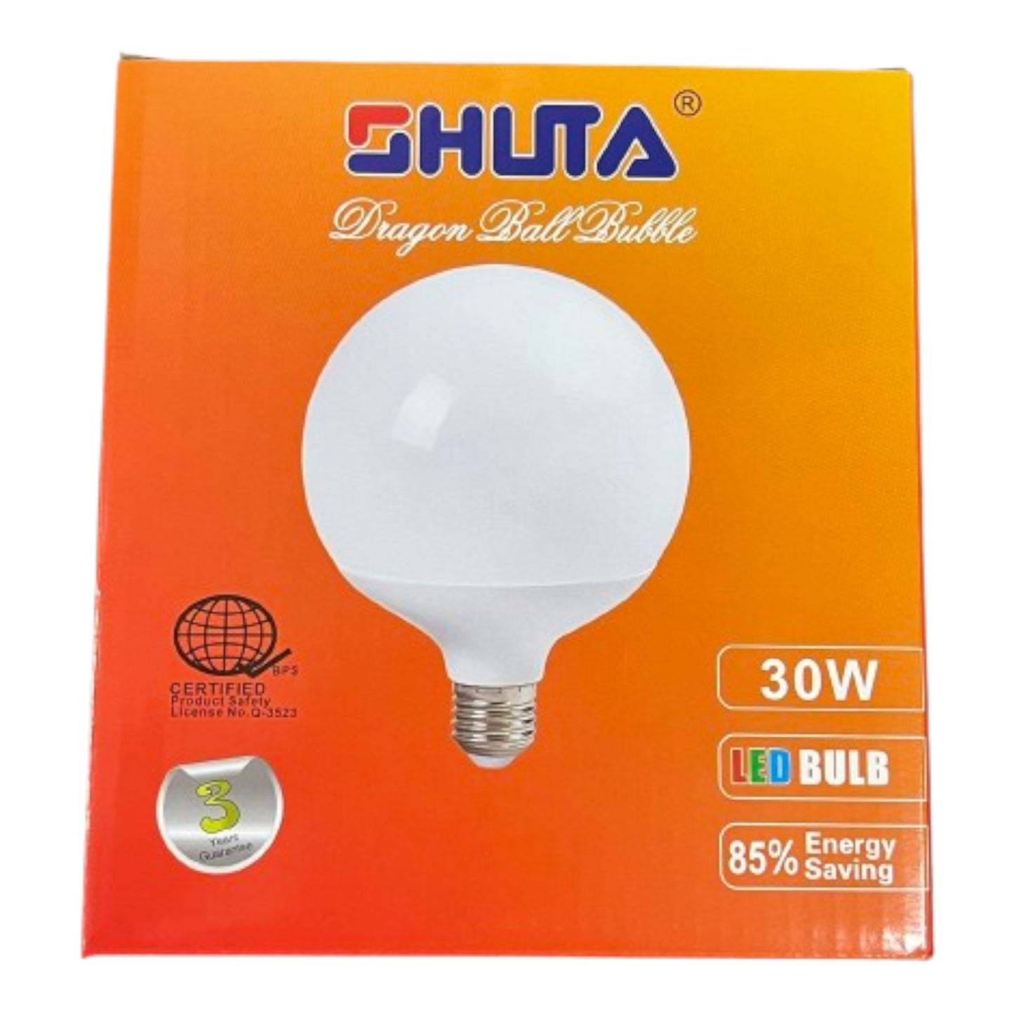 Shuta 30W Globe Bulb LED E27 180-265V AC LM 2700 Daylight 6500K STLB-6509 30W Electx Electrical SUpply