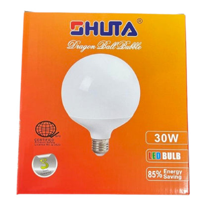 Shuta 30W Globe Bulb LED E27 180-265V AC LM 2700 Daylight 6500K STLB-6509 30W Electx Electrical SUpply