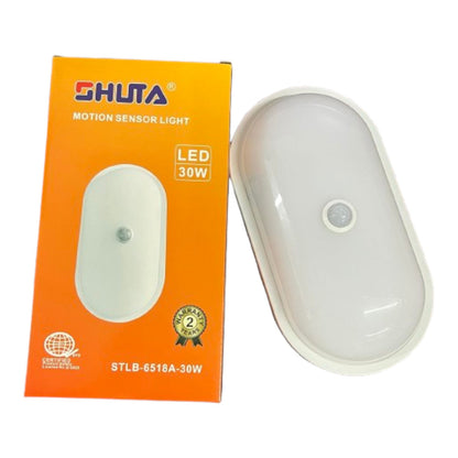 Shuta 30W Motion Sensor LED LIGHT OVAL 220V Daylight 6500K STLB-6518A 30W Electx Electrical Supply
