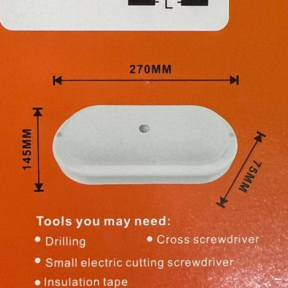 Shuta 30W Motion Sensor LED LIGHT OVAL 220V Daylight 6500K STLB-6518A 30W Electx Electrical Supply