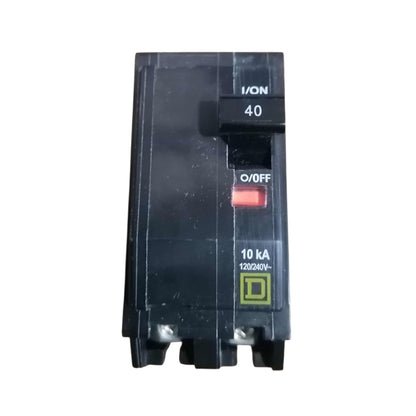 Square D 40A 2Pole 10KAIC 220V Bolt On Circuit Breaker SE-QOB240