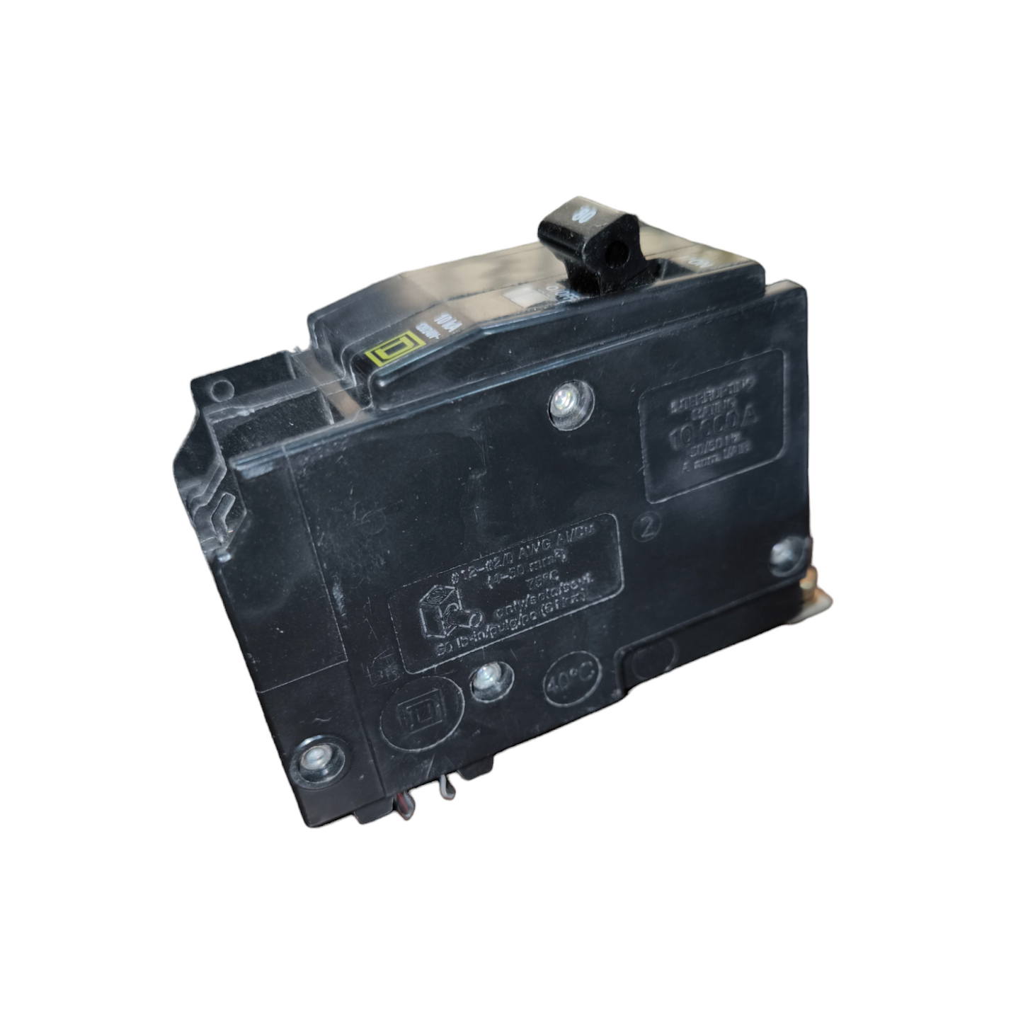 Square D 100A 2Pole 10KAIC 220V Bolt On Circuit Breaker SE-QOB2100