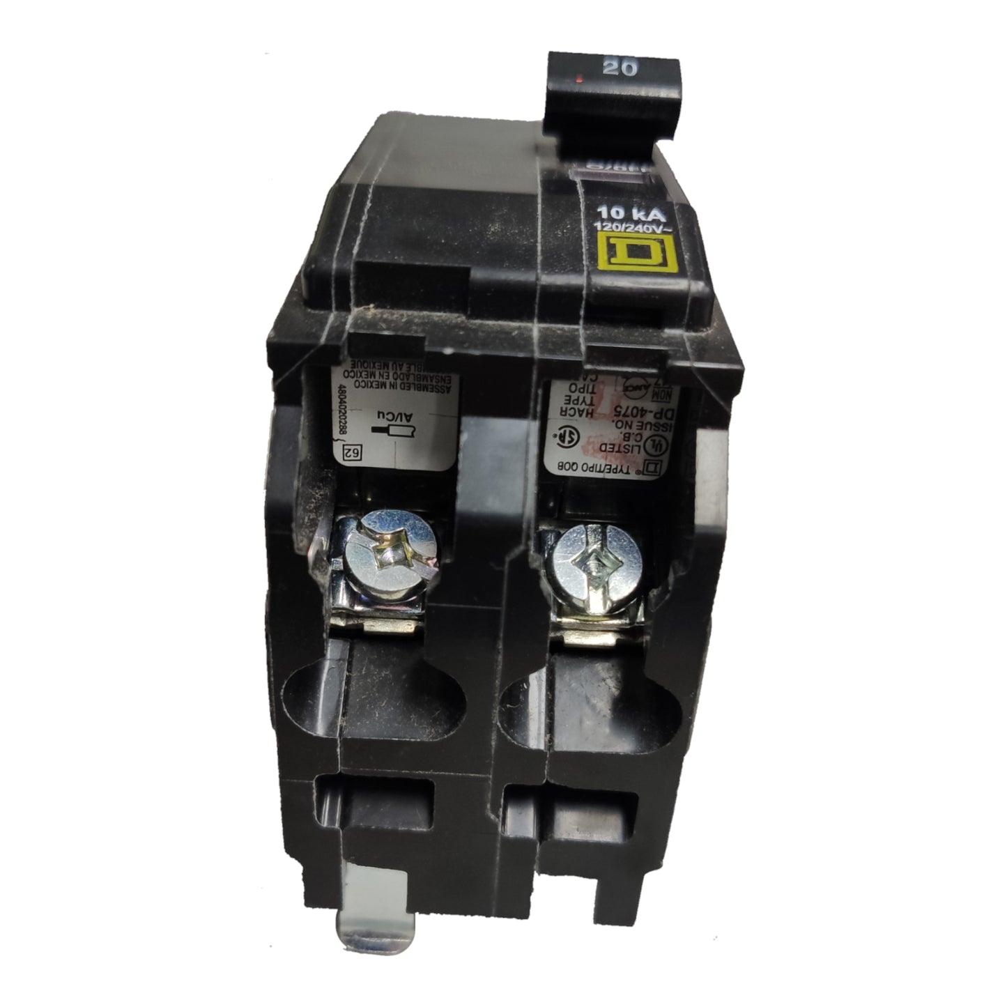 Square D 40A 2Pole 10KAIC 220V Bolt On Circuit Breaker SE-QOB240